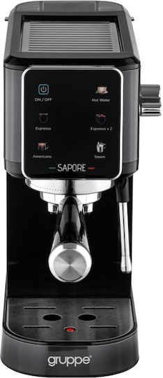 GRUPPE SAPORE CM5106 AUTOMATIC ΜΗΧΑΝΗ  Espresso 1350W ΠΙΕΣΗΣ  20bar  MAΥΡΗ